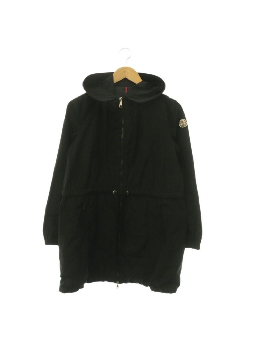 Moncler Topaze Nylon Light Coat Spring Logo Patch Hoodie 1 Black